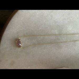 KENDRA SCOTT Elisa Gold Pendant Necklace in Amethyst